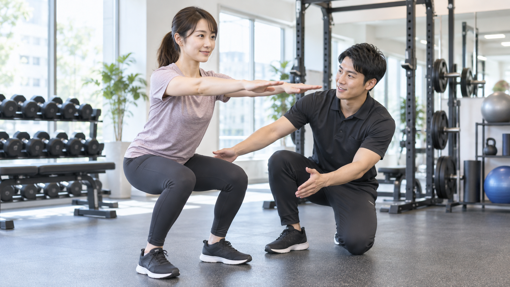 一般利用者を安全に指導するトレーナー