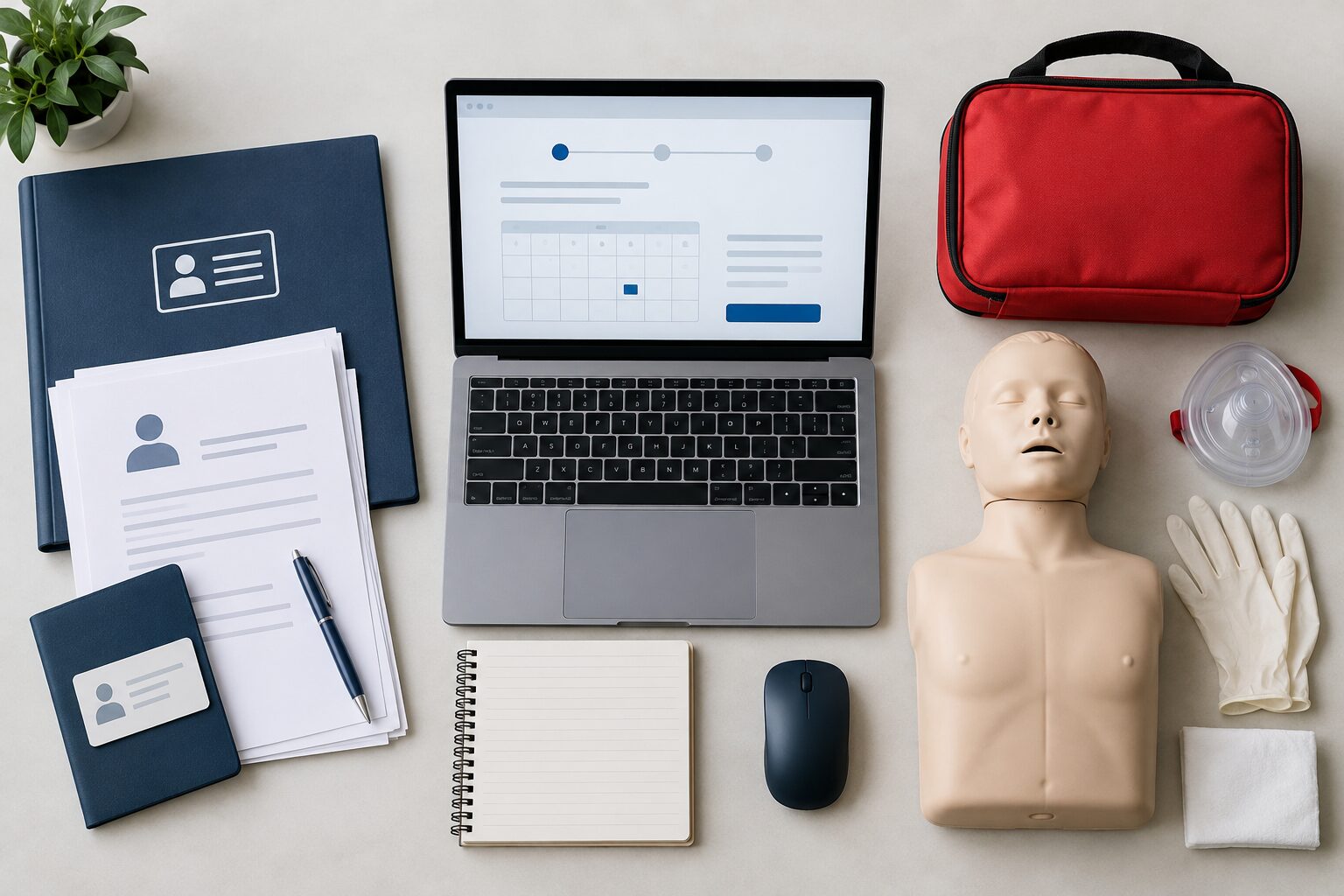 NSCA-CPT取得に必要な会員登録・試験申込・CPR/AED講習の準備物